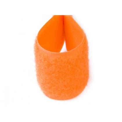Suchý zip 30 mm pomerančový, smyčky